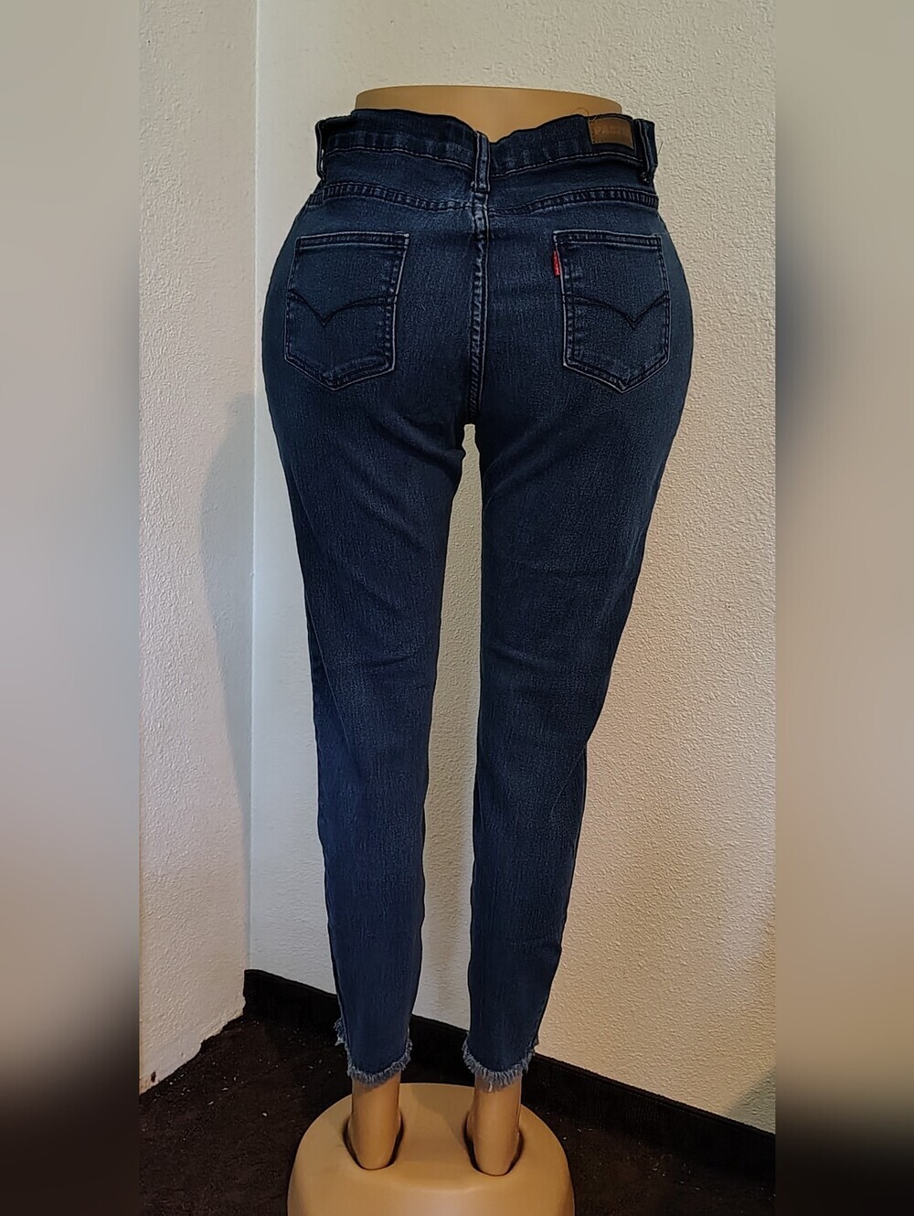 Pastel Jeans Slimming High-Rise Women's Blue Stretchy Denim Jeans
